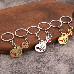 Key To My Heart Couple Keychain Pendant Decoration for Keys Backpacks Wallets
