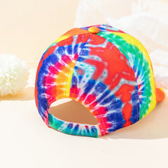 Rainbow Baseball Cap Tie Dye LGBT Pride Couple Hats