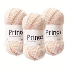 3pcs 100 Acrylic Yarn 4 Strands Solid Yarn Crocheting Knitting DIY 50g