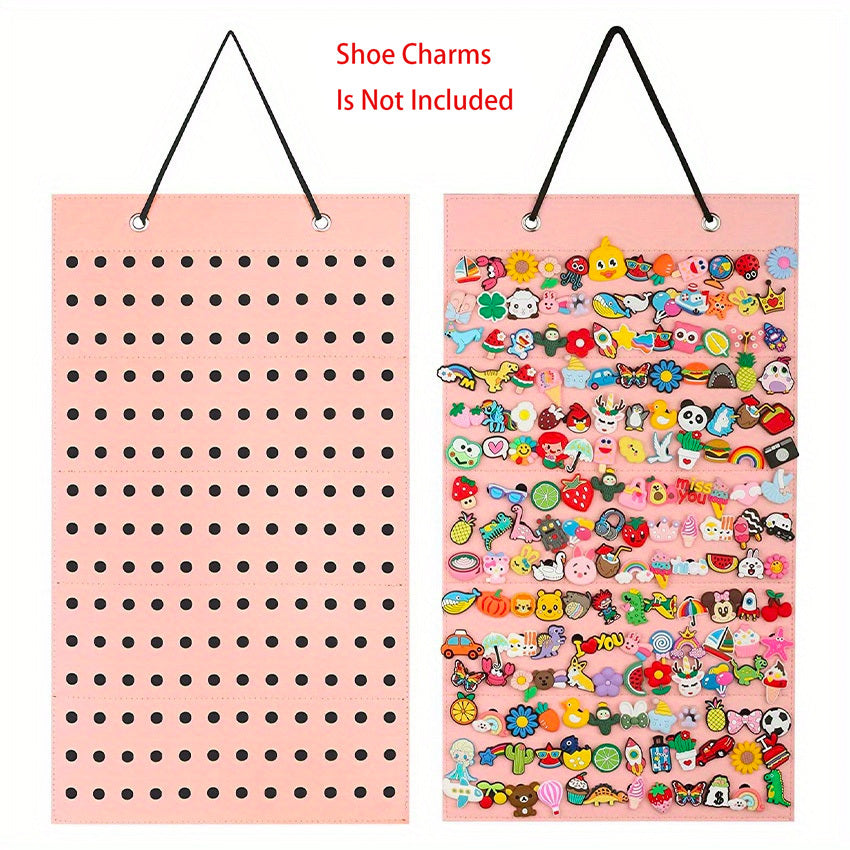 Shoe Charms Organizer - 180 Holes Hanging Display Stand