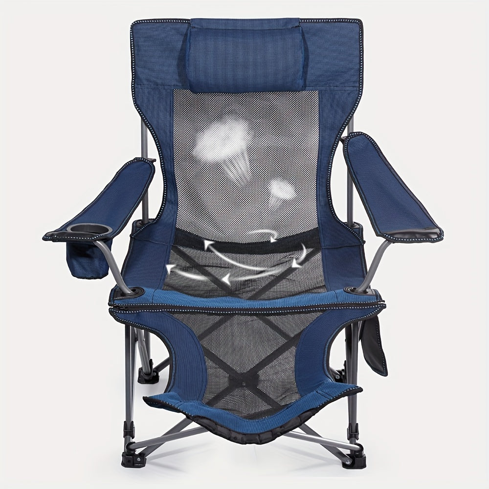 Folding Dual-use Recliner Chair for Outdoor Camping Fishing