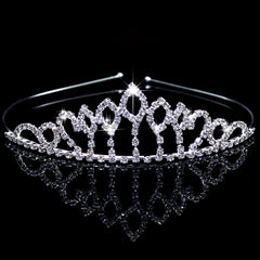 Rhinestone Queen Crown Tiara Wedding Hair Accessory