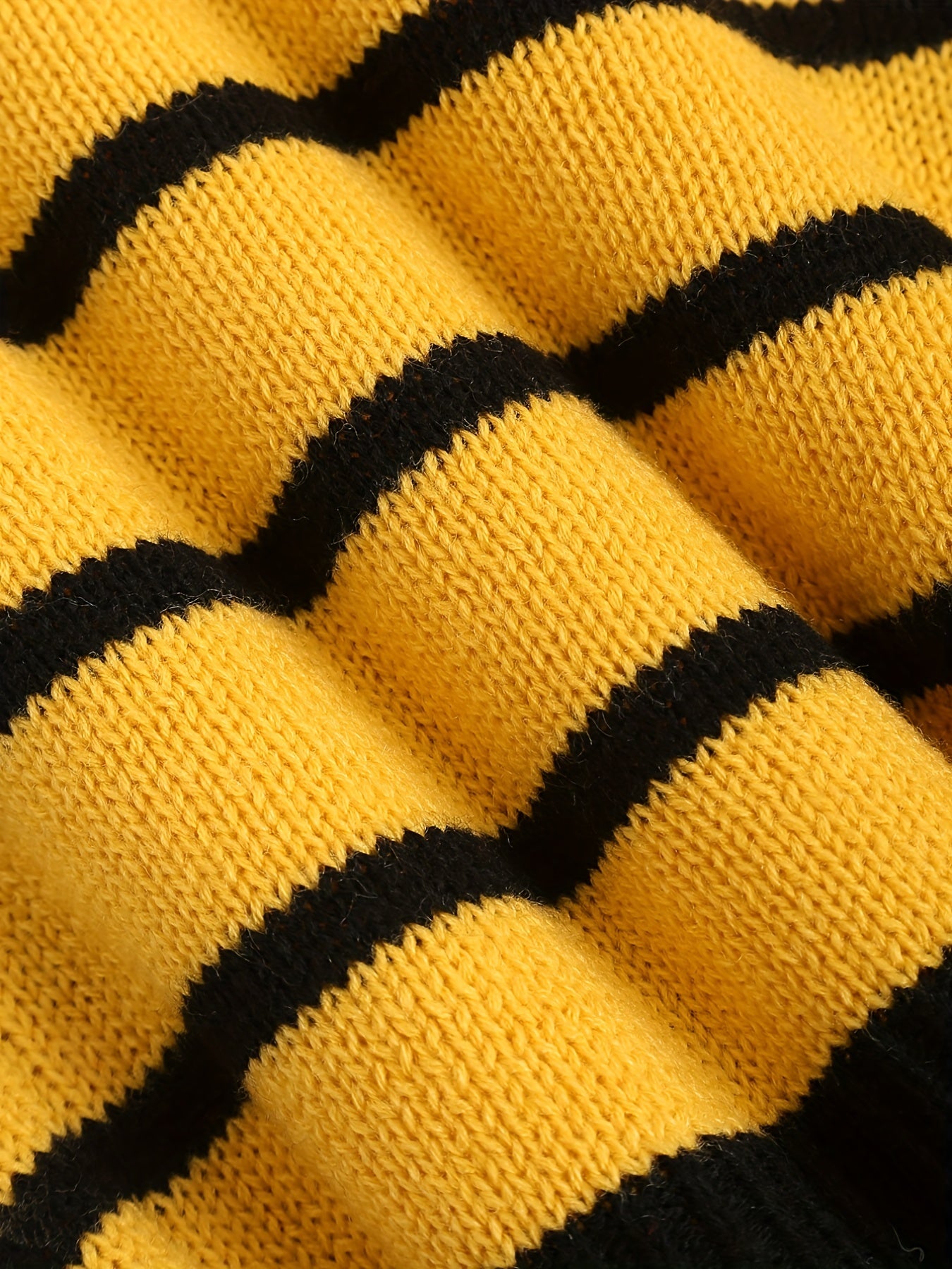 Block Striped Crew Neck Girls Knit Pullover Top Kids Sweater