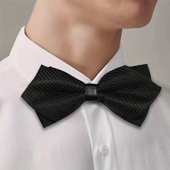 Men's Striped Bow Tie for Business Party Wedding