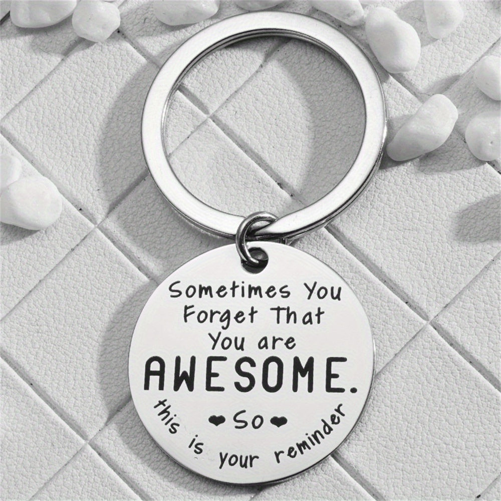 Reminder Keychain Stainless Steel Gift for Birthdays and Christmas