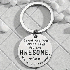 Reminder Keychain Stainless Steel Gift for Birthdays and Christmas