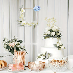 Square Metal Hoop Centerpiece Set for Wedding Decor & Crafts