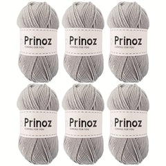 6pcs Milk Yarn Ball 49g 129.84m Acrylic Hand Woven DIY Cotton Yarn