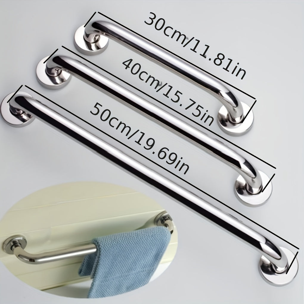 Stainless Steel Bathroom Handrail 400mm Grab Bar Shower Safety Support Handle