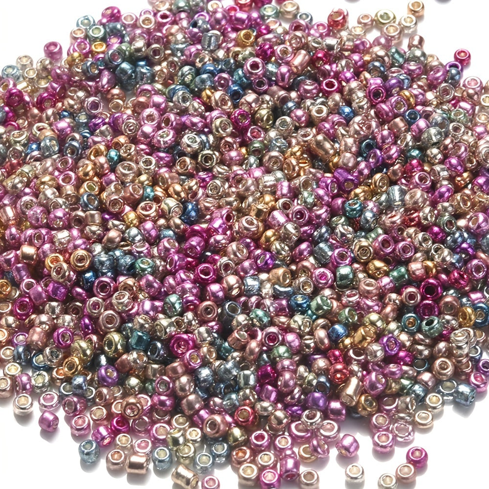 200Pcs Mixed Mini Glass Beads Multicolor Spacer Beads For DIY Jewelry
