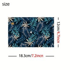 4pcs Credit Card Stickers Anti-Scratch Flower Leaf Card Protector