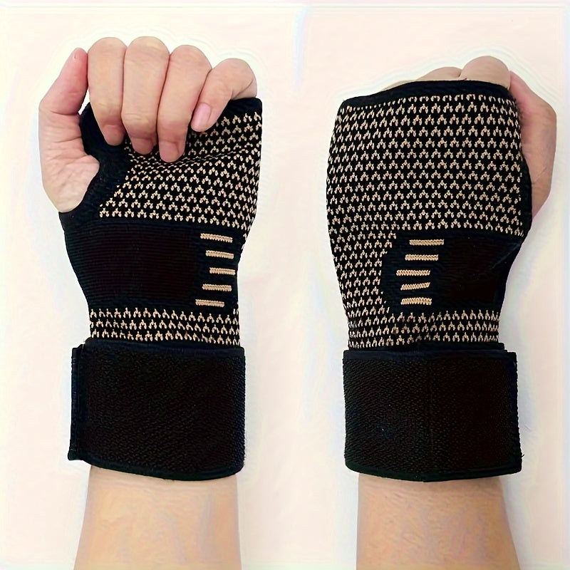 Wrist Guard Nylon Knitted Wristband for Sports Fitness
