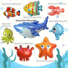 111pcs Underwater Ocean World Balloon Chain Theme Set