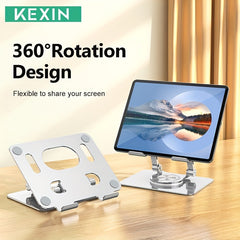 KEXIN Aluminum Tablet Stand 360 Degree Swivel Base Universal Compatibility