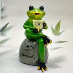 Cartoon Frog Statue for Garden Patio, Lawn Decor
