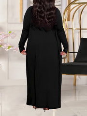 Ribbed Cardigan & Top & Pants Set