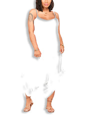 Women's Backless Spaghetti Strap Romper Jumpsuit