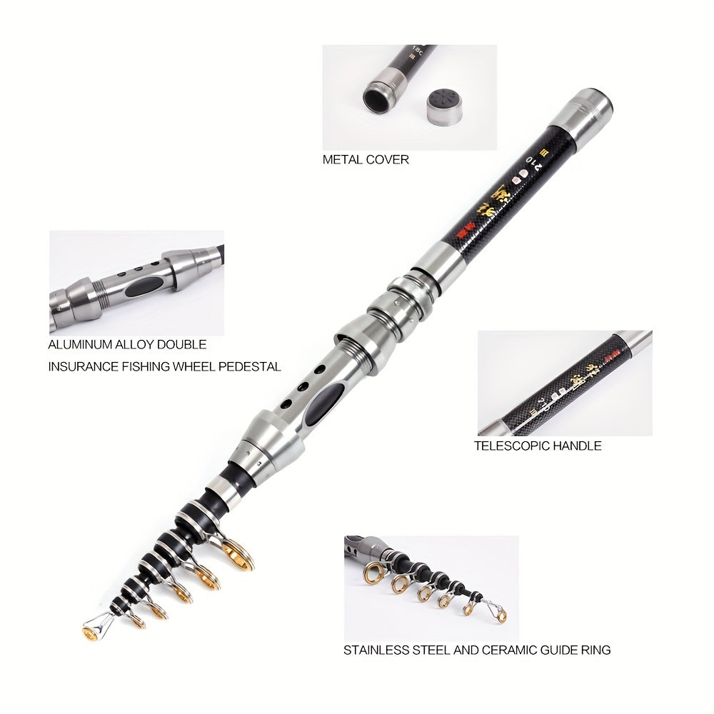 Carbon Telescopic Fishing Rod for Saltwater Fishing