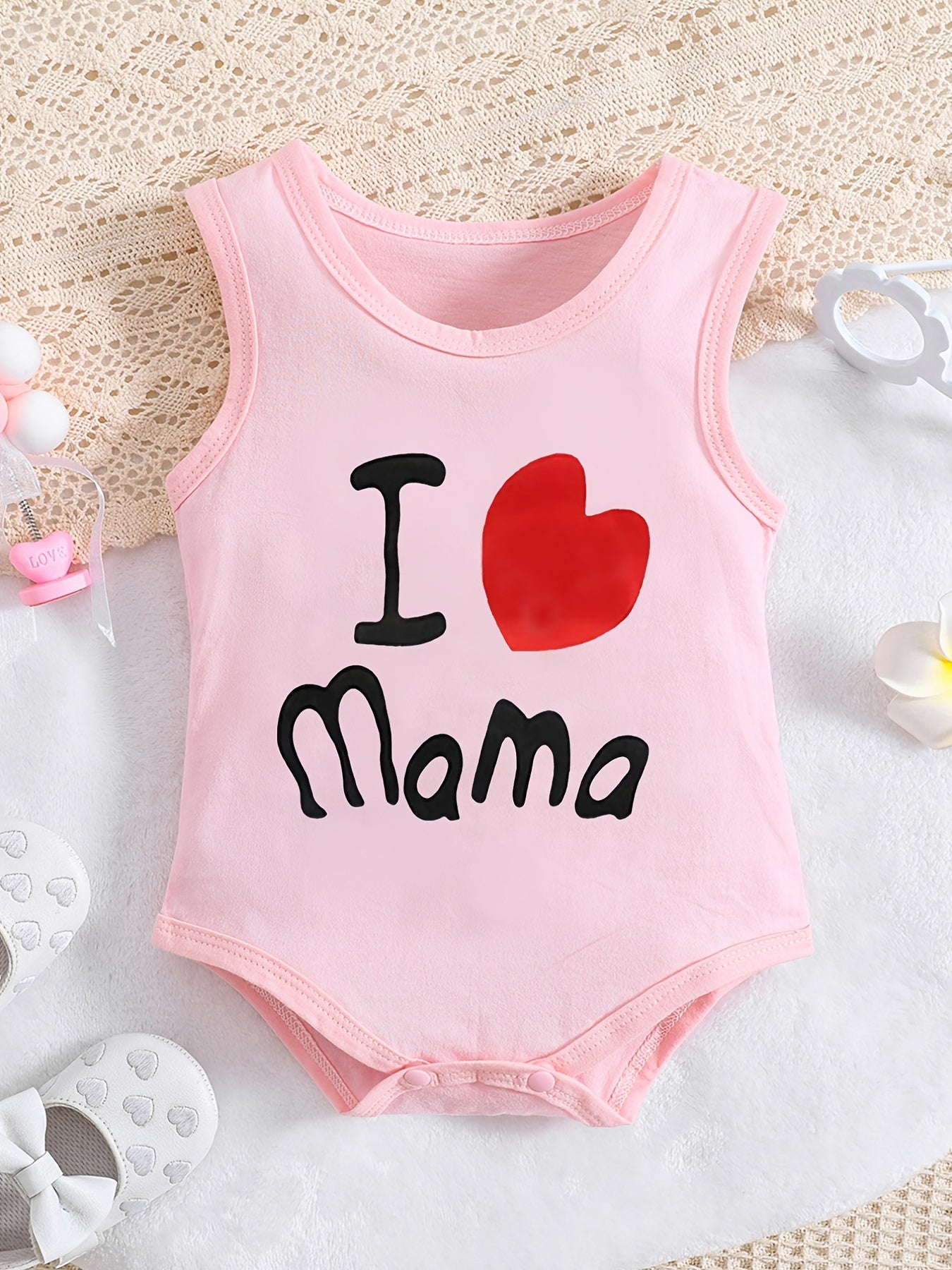 Newborn Cotton Baby Jumpsuit Sleeveless