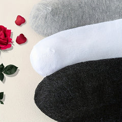 Men's Solid Short Crew Socks Breathable Casual Street Style Outdoor Wearing