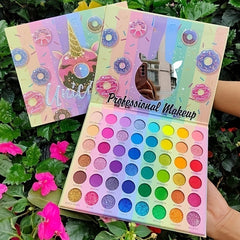 48 Colors Rainbow Eyeshadow Palette Matte Metallic Shimmer Bright Tone