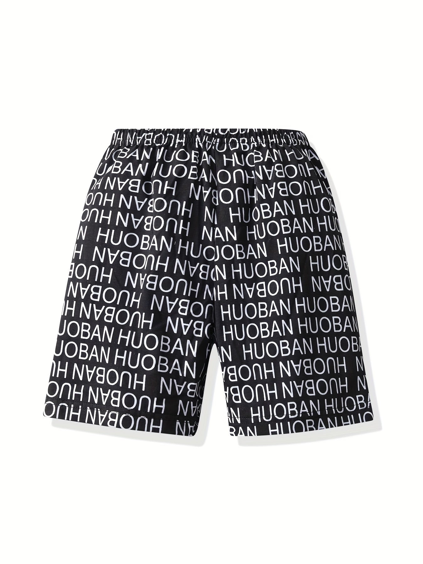 Boys Letter Graphic Print Shorts for Summer