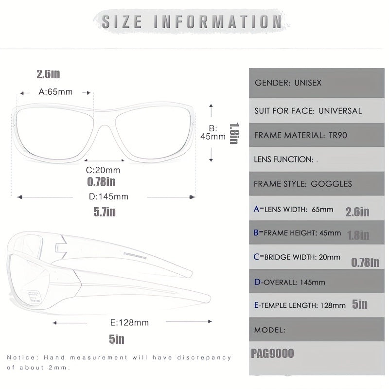 PASSONG Men's TR90 Anti reflective Lens Sunglasses