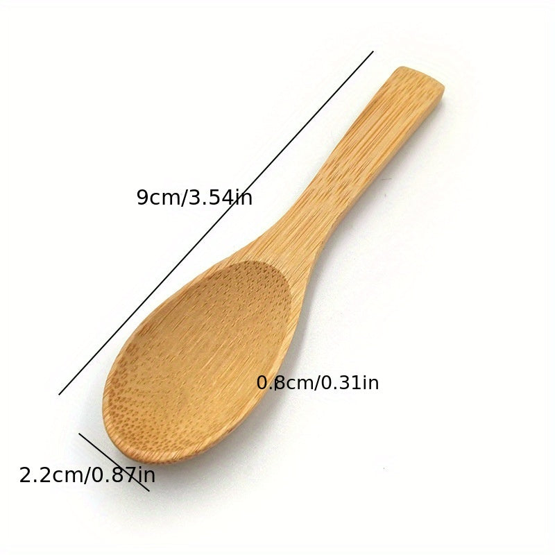 Bamboo Wood Spoon Nonstick Heat Resistant Cooking Serving Salad Stir