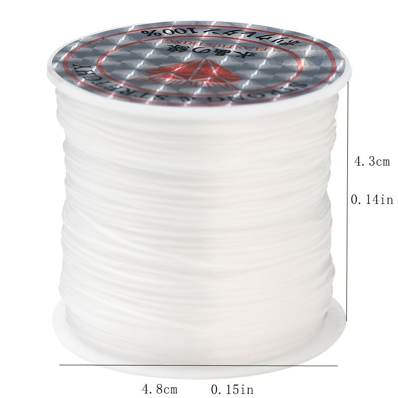 2pcs 0.8mm Elastic Bracelet String Crystal Cord 10M