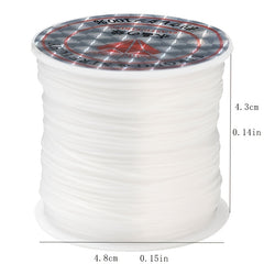 2pcs 0.8mm Elastic Bracelet String Crystal Cord 10M
