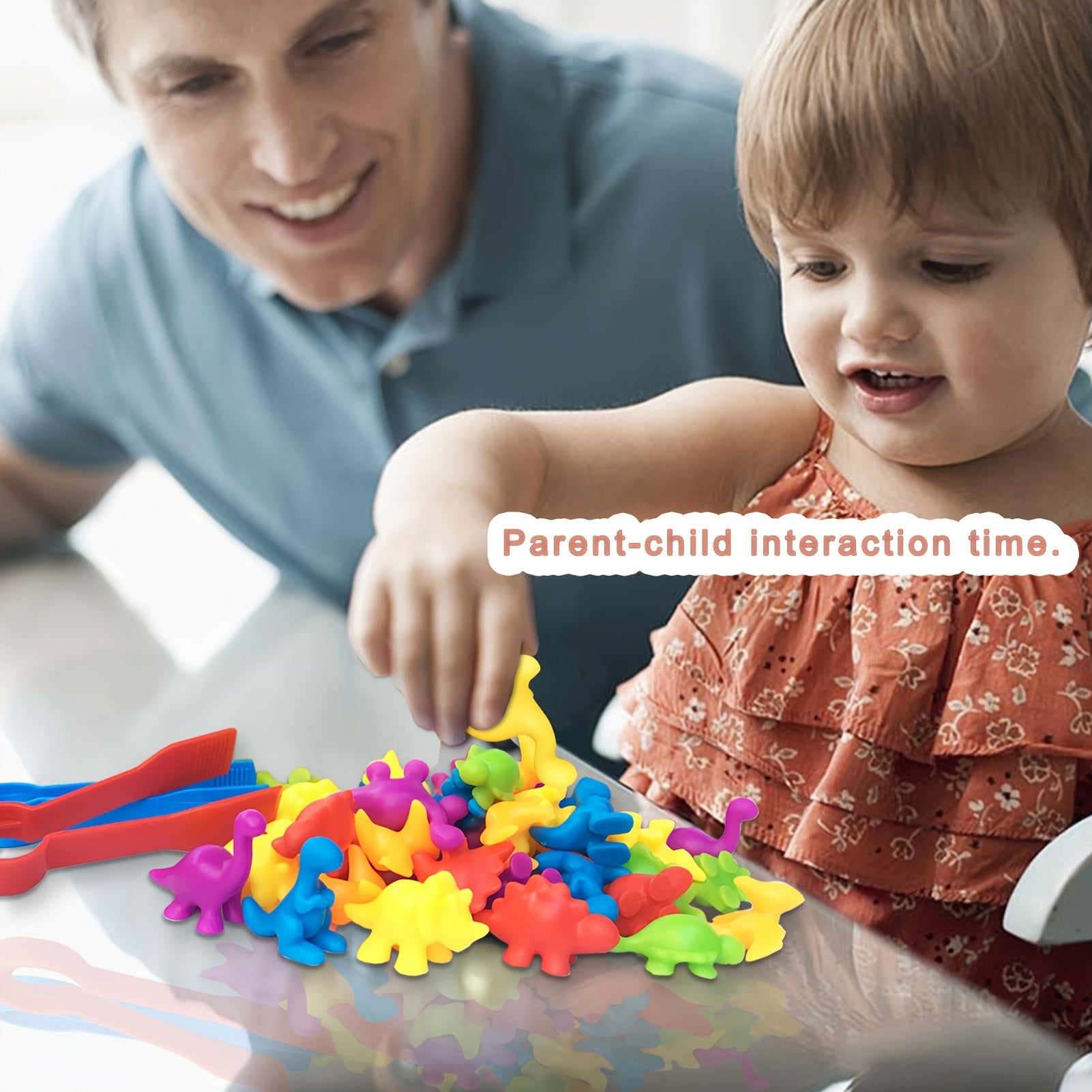 Mypre Dinosaur Counting & Sorting Toy Set for Kids - Fun Learning Activity