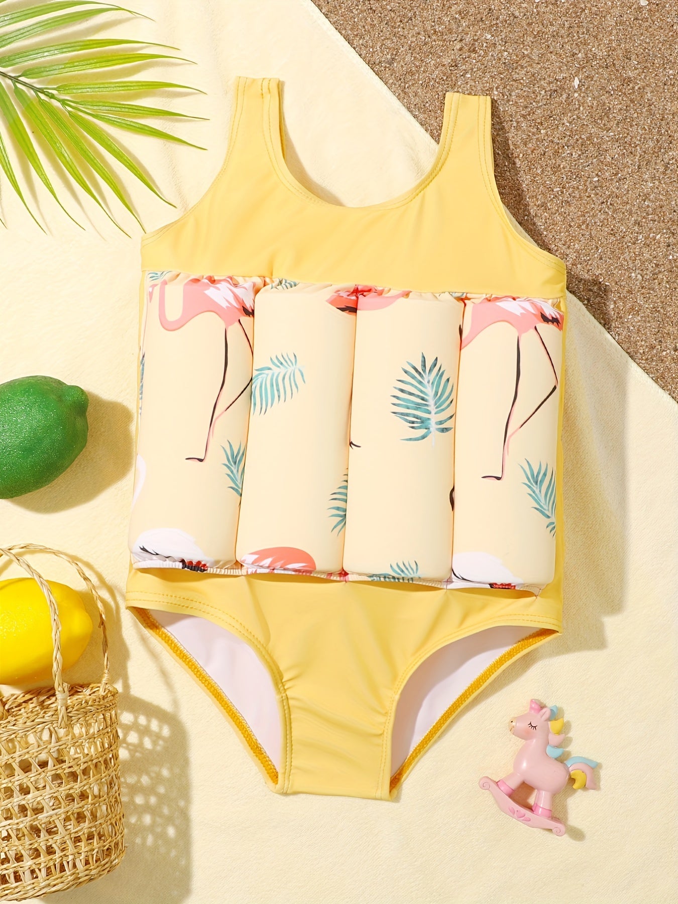 Kids Short Sleeve One Piece Swimsuit