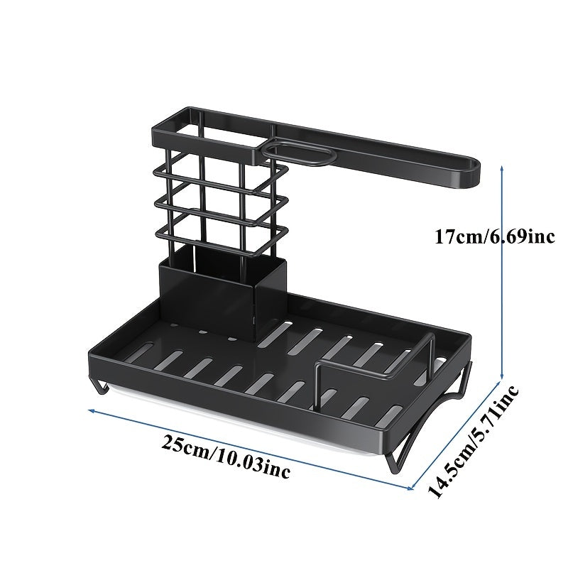 Kitchen Storage Rack Rag Rack Cleaning Tool Storage Rack Draining Basket