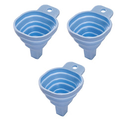 3pcs Foldable Funnel Silicone Collapsible Funnel Kitchen Small Funnel