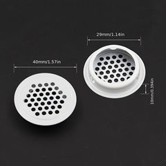 10pcs Round Air Duct Vent 19mm 25mm 29mm 35mm Steel Louver Mesh Cover Grille