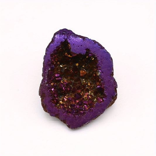 Agate Gemstone Ornaments Natural Stone Electroplated Finish