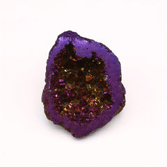 Agate Gemstone Ornaments Natural Stone Electroplated Finish