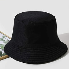 Embroidered Butterfly Bucket Hat Fisherman Hat For Women Cotton Fishing Cap