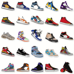 50pcs Shoe Assembly Stickers Waterproof Vinyl Notebook Stickers