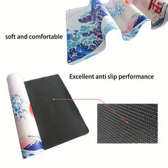 Dark Purple Pattern Mouse Pad Large Office Gaming Desk Pad Non-slip Rubber