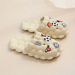 Men's Golf Ball Massage Slides Spa Slippers