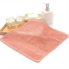 3pcs Kids Square Face Towels Plain Cotton Absorbent Towel