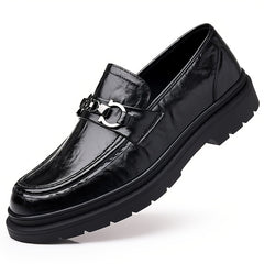 Men Leather Loafer Shoes Lightweight Non slip Dress Shoes Men's Sneakers