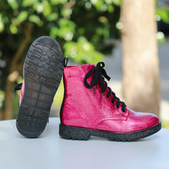 Flower Print Dress Boots for Girls Non-slip Comfortable Shoes