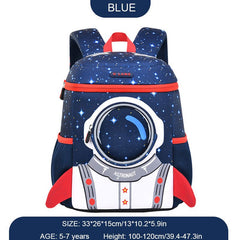 3D Astronaut Kids Backpack School Boys Girls Kindergarten Elementary