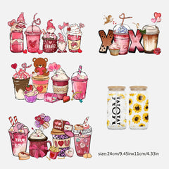 Christmas Series Cup Sticker DIY Waterproof Sticker Gift