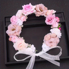 Bridal Flower Headband Crown Tiara Bride Wedding Hair Accessories