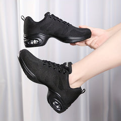 Modern Jazz Dance Shoes With Cushion Bottom Women's Mesh Breathable