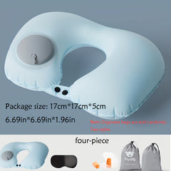 Inflatable Travel RV Pillow U Neck Pillow Portable Sleeping Pillow