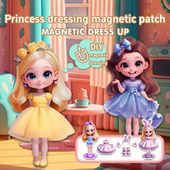 Magnetic Princess Dress Up Sticker Set Girls' Dress up Toy Christmas Halloween